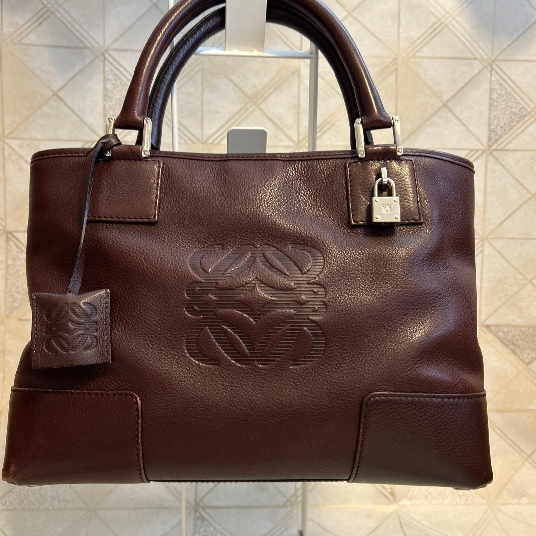 再値下げ❣️【希少レア】ロエベ エンボスロゴトートバッグ