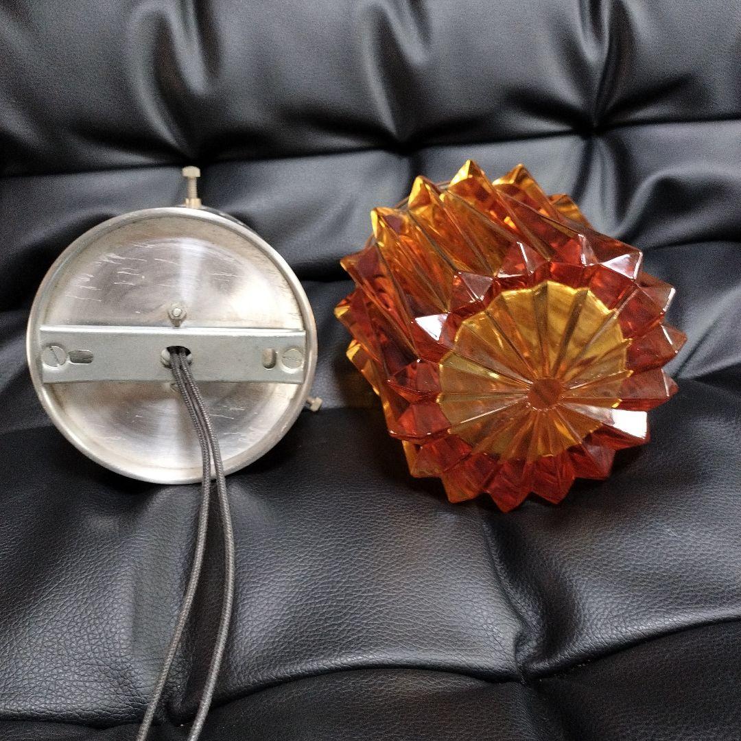 デッドストック 昭和レトロ 照明 オレンジ ランプ