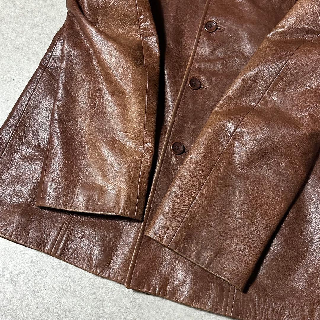 KENZO HOMME 羊革 カーコート ブラウン archive