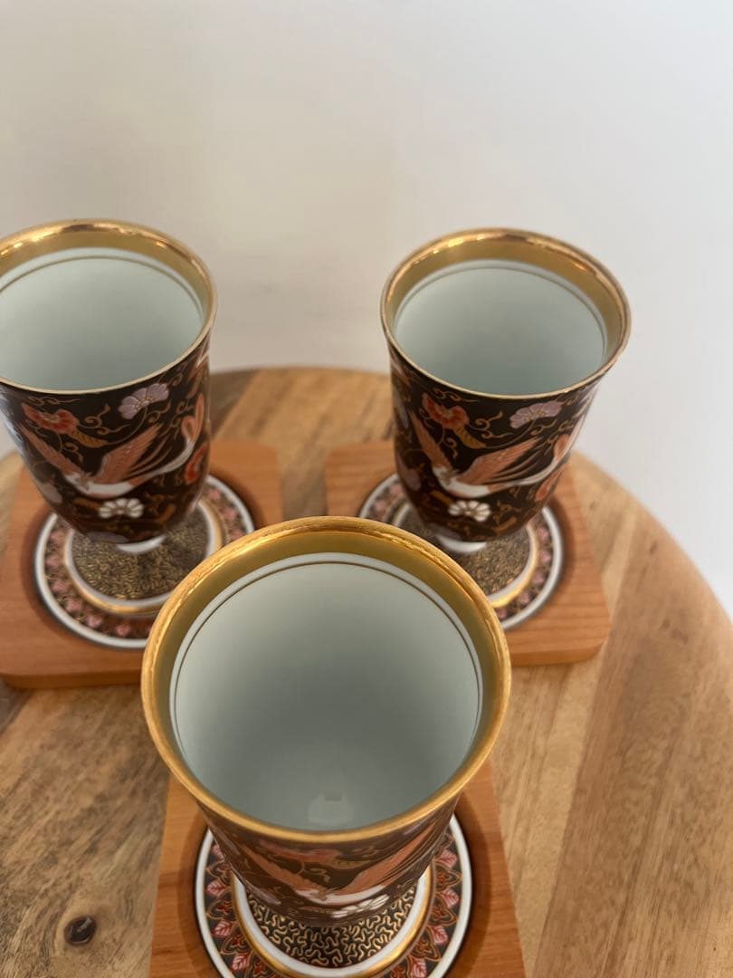 其泉窯 有田焼　ワイングラス・コースター　3個セット