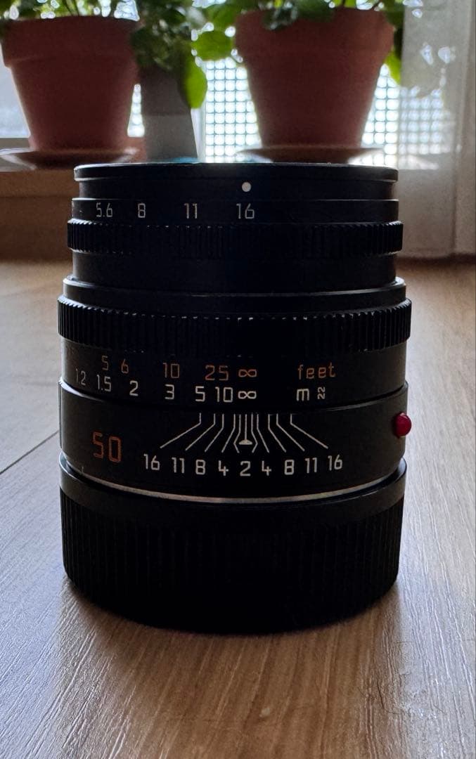 本日限定　Leica ズミクロンM50mm F2.0 レンズフード組込 6bit