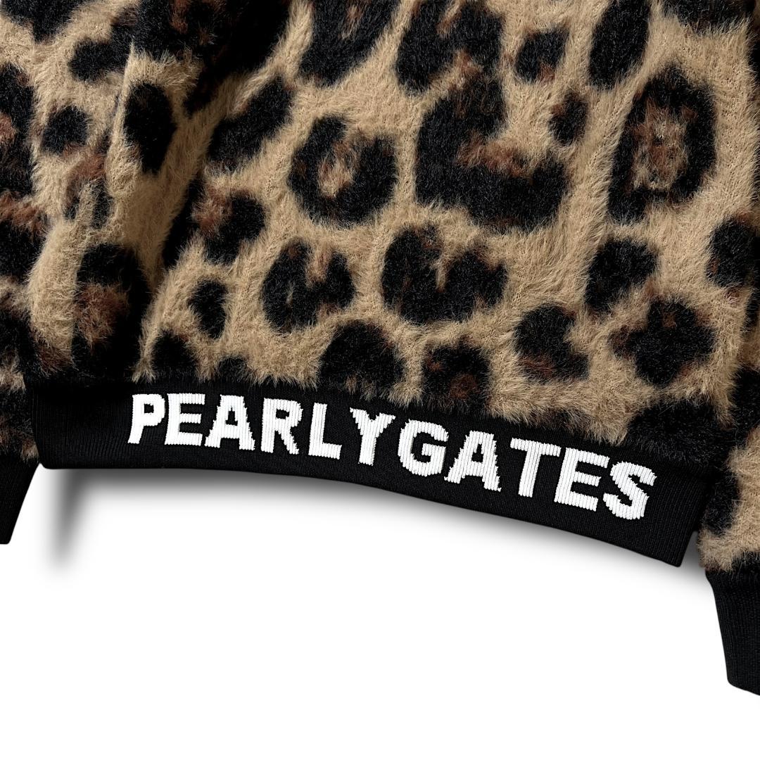 0 パーリーゲイツ シャギーサーマル レオパード ニット セーター 051