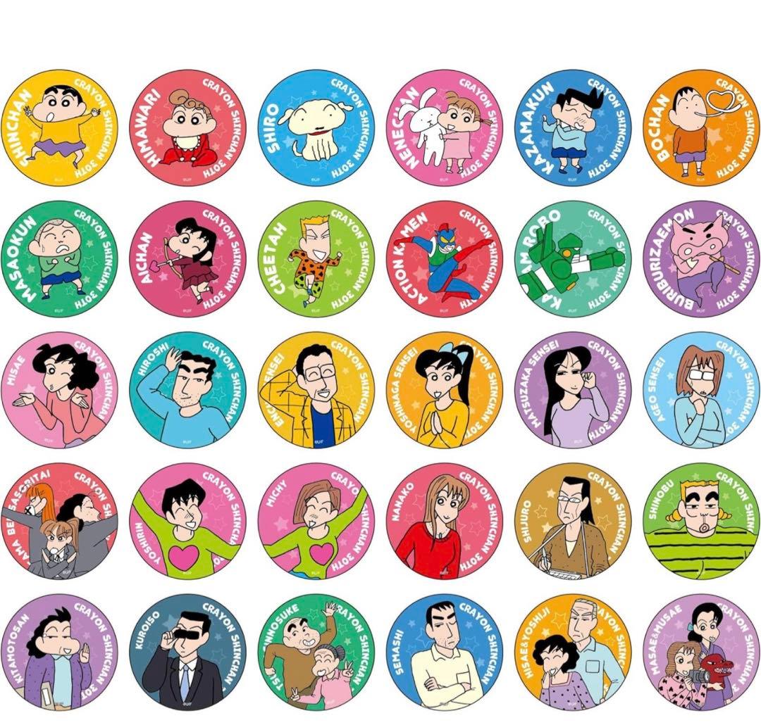クレヨンしんちゃん 30周年 原画缶バッジ 非売品
