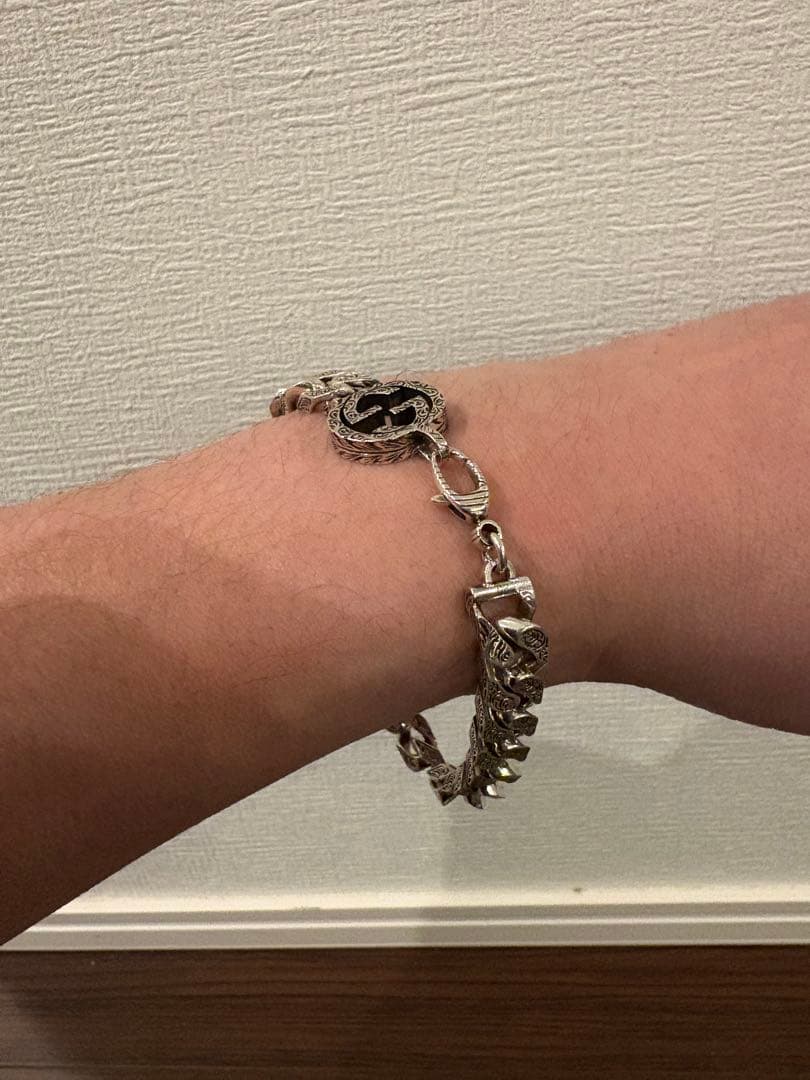 【新品　未使用】GUCCI 〔グッチ インターロッキング〕チェーン ブレスレット