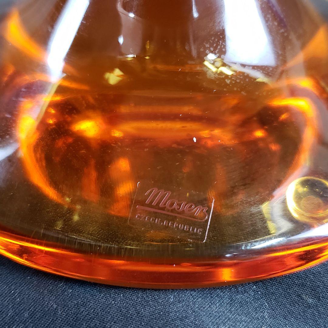 Moser モーゼル 純金彩 コンポート 戦士の行進 ガラス