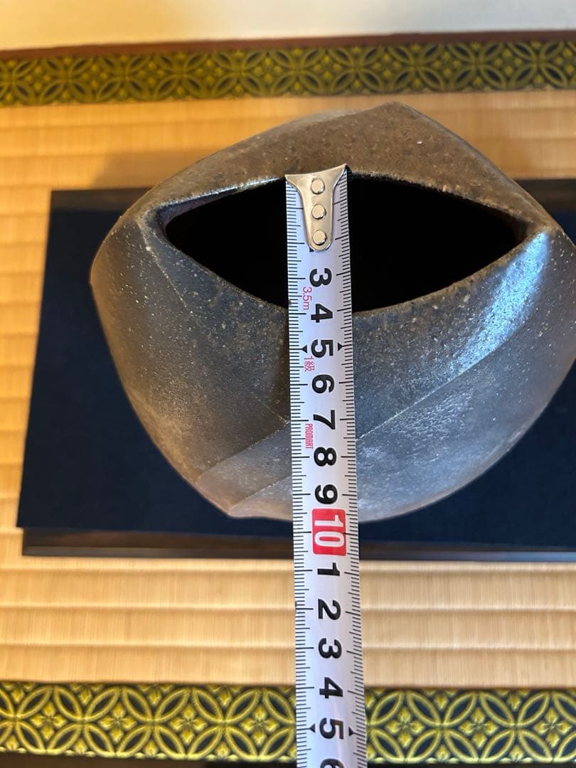 備前焼　扁壺　　伊勢崎創作