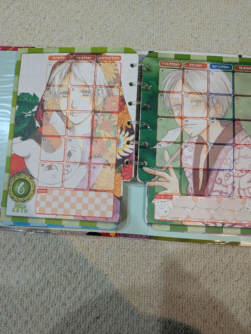 夏目友人帳　スケジュール帳2010年　プロフィール帳　原画　激レア　当時物