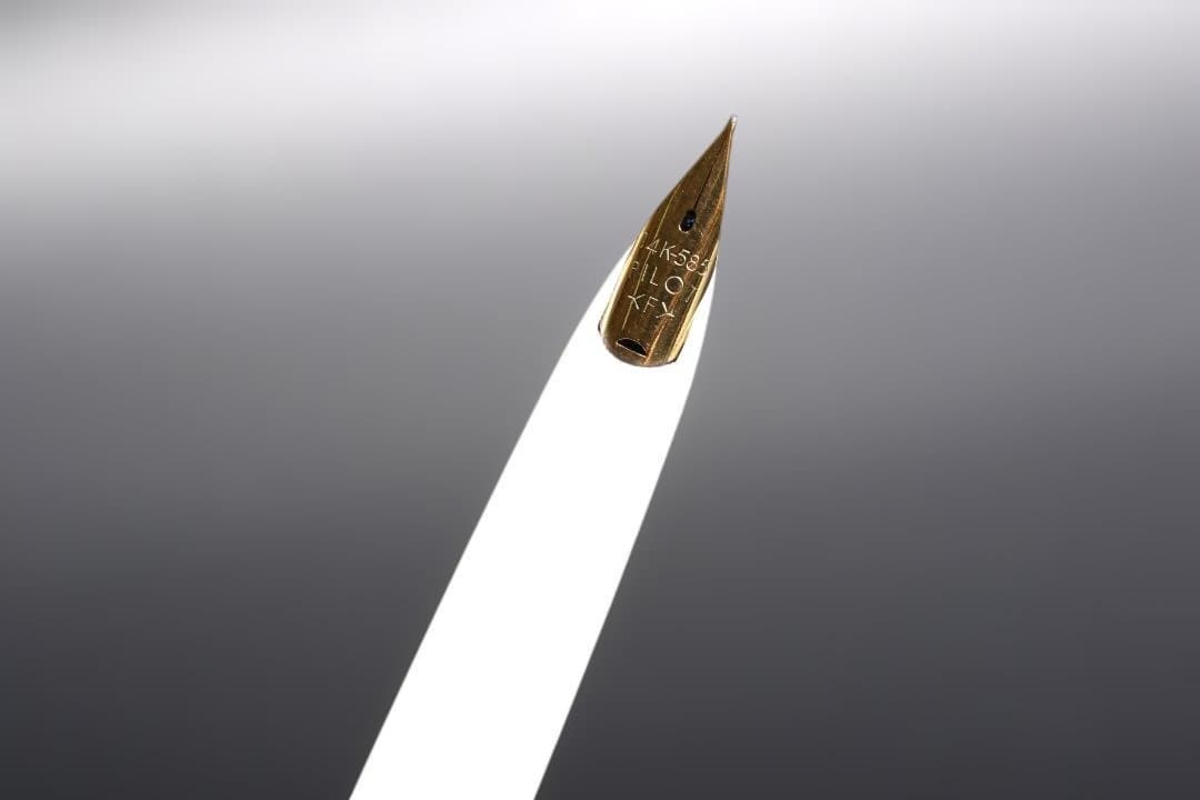 パイロット 万年筆 14K ペン先 花柄軸 ネーム彫り有