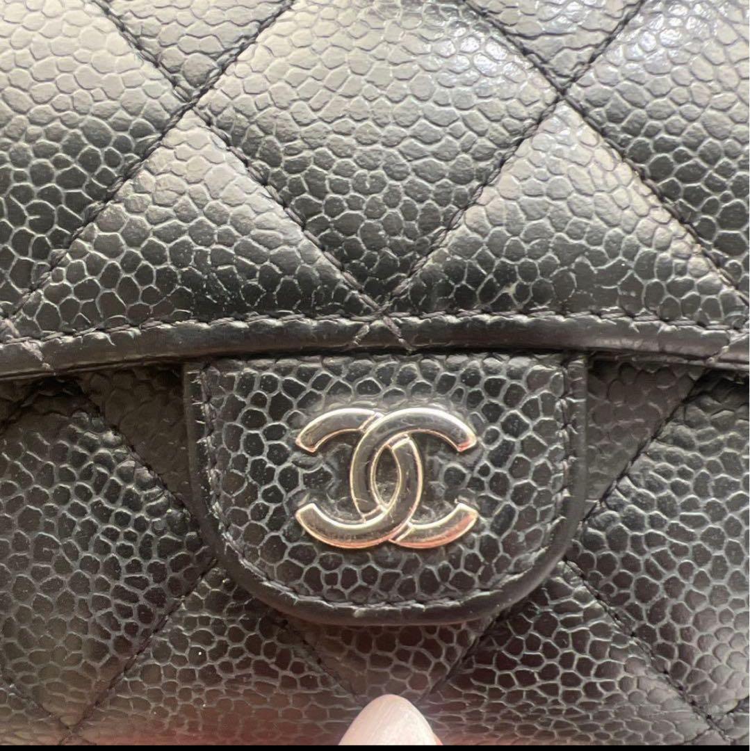 【CHANEL】長財布 ブラック マトラッセ