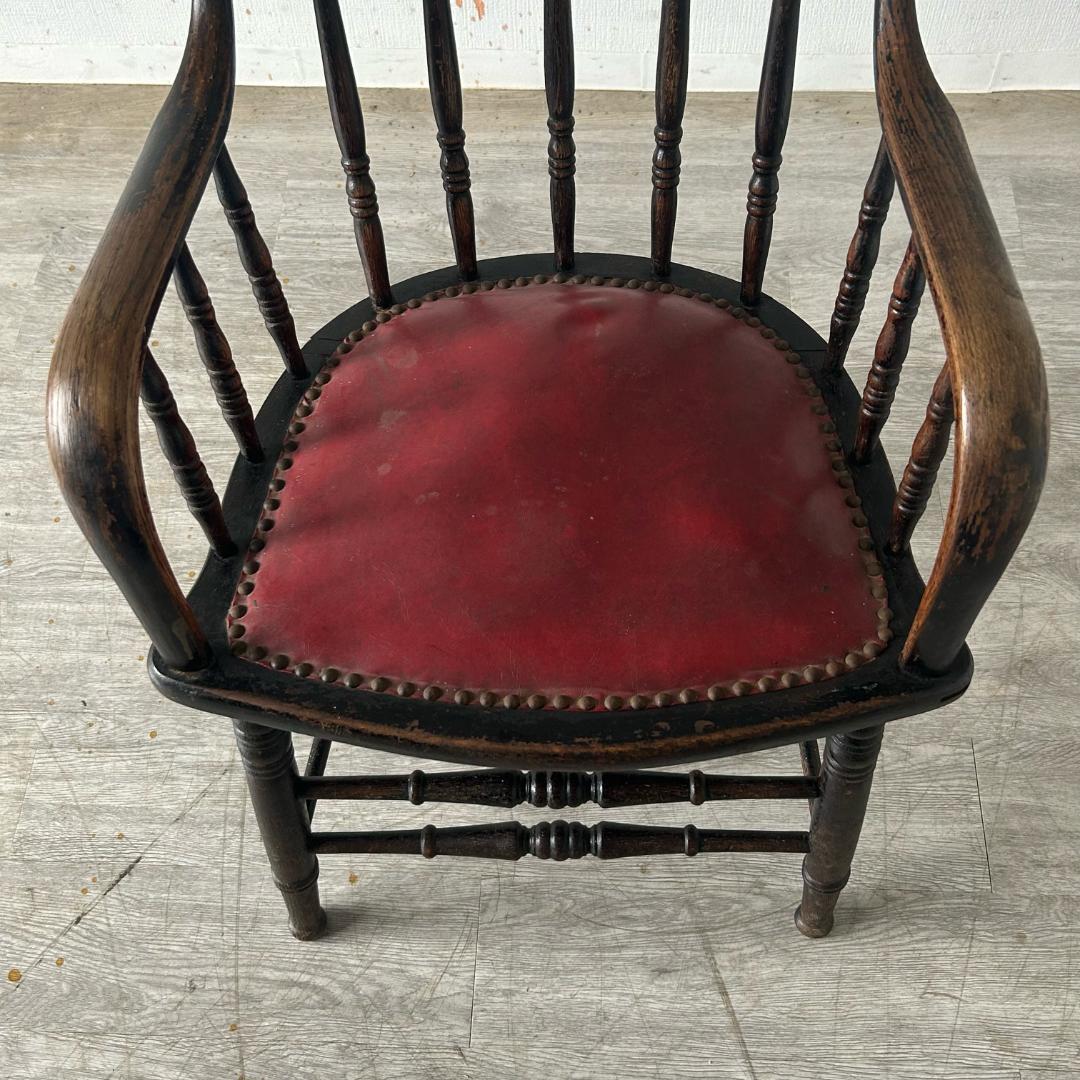 イギリス アンティーク 家具 アーム チェア 1900年頃 椅子 593A