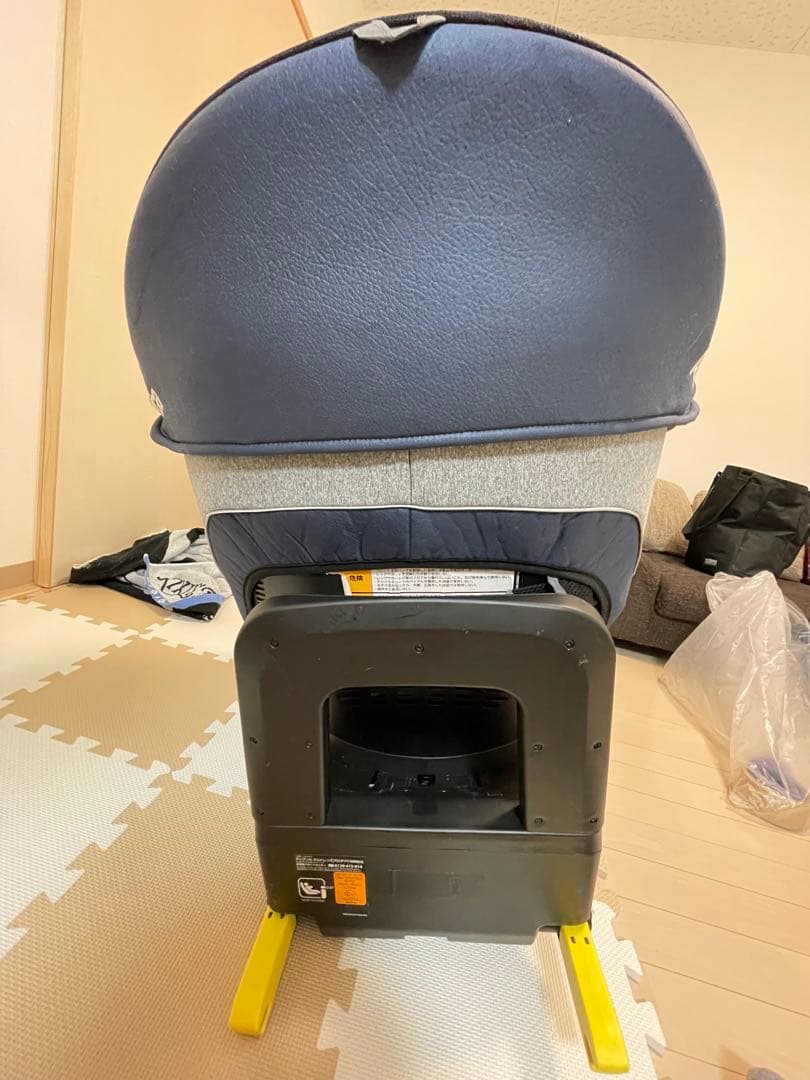 Aprica チャイルドシート ISOFIX グレー/ネイビー　クルリラプラス