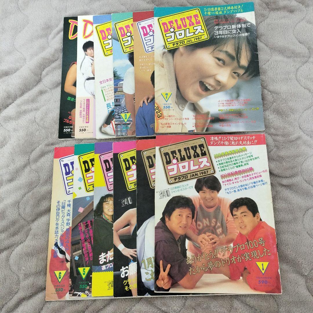 デラックスプロレス　38冊　付録ポスター（ジャンボポスター11枚）カレンダー付き