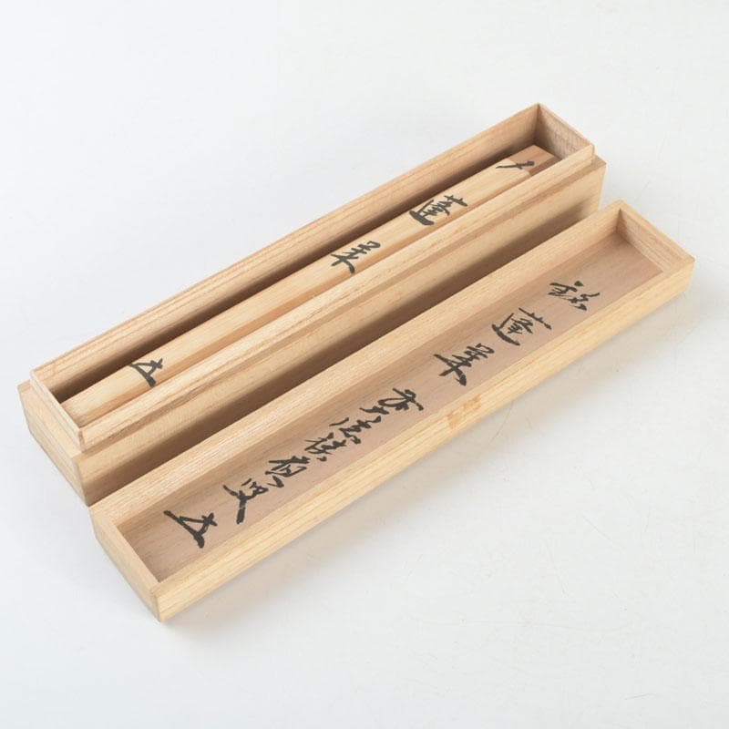 茶道具　影林宗篤　茶杓　銘蓬莱　前大徳　福本積應書付　共筒共箱　V　9575