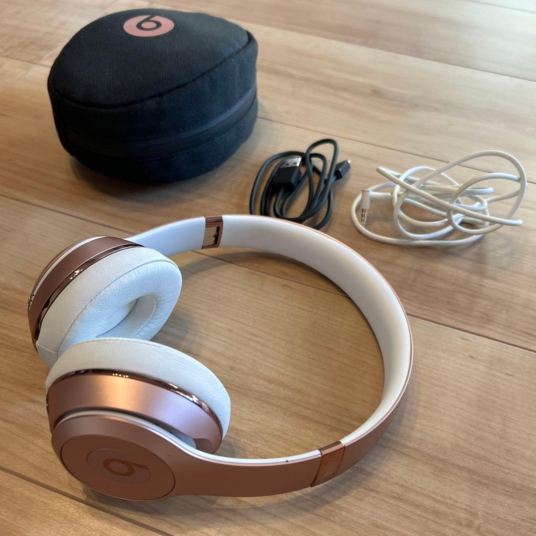 【Kou11】Beats Solo3 ワイヤレスヘッドホン ローズゴールド