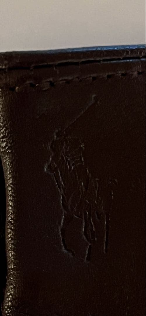 スプリング様　ラルフローレン　シープスキン(羊皮) 手袋　L ダークブラウン