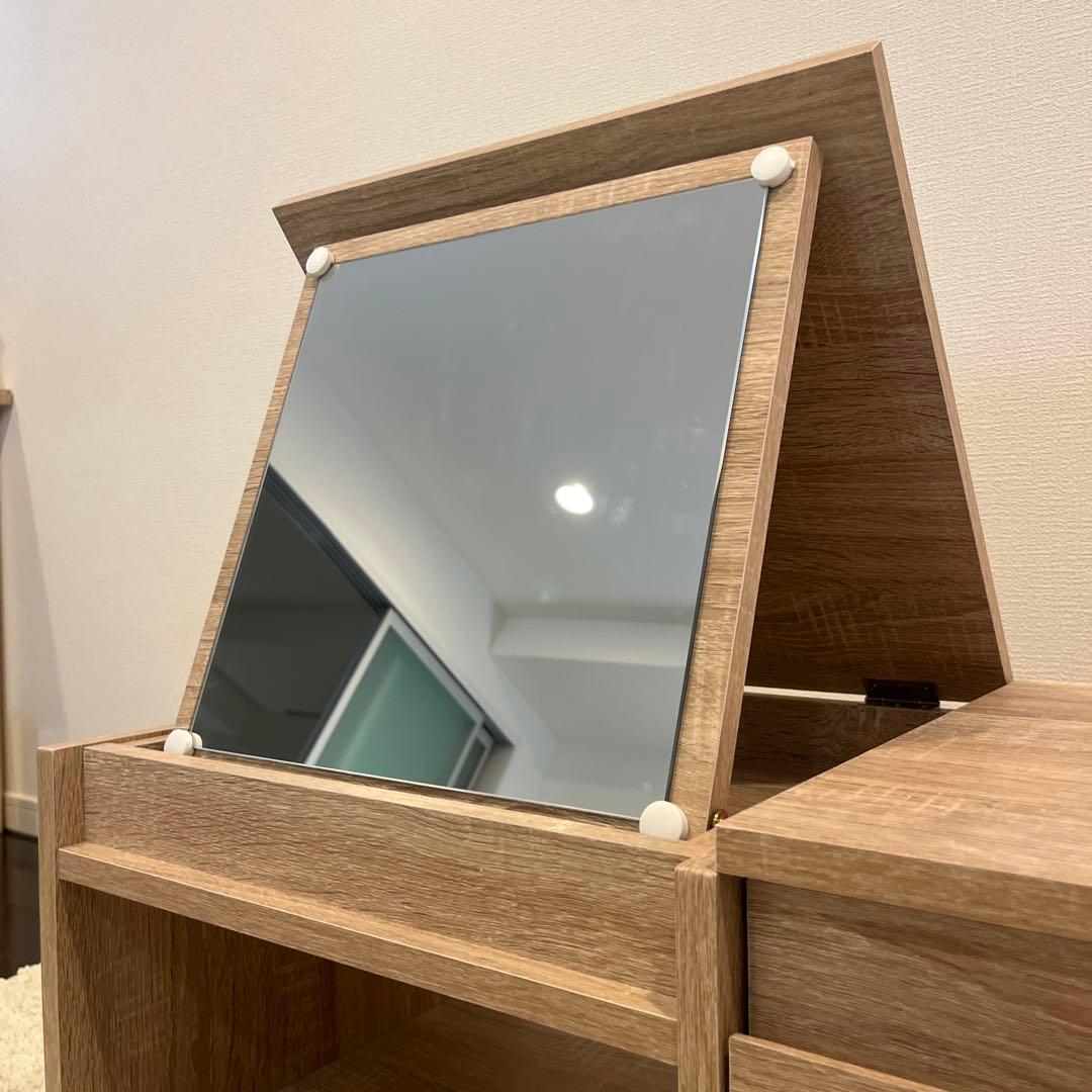 ロウヤ　木製ドレッサー 引き出し付き