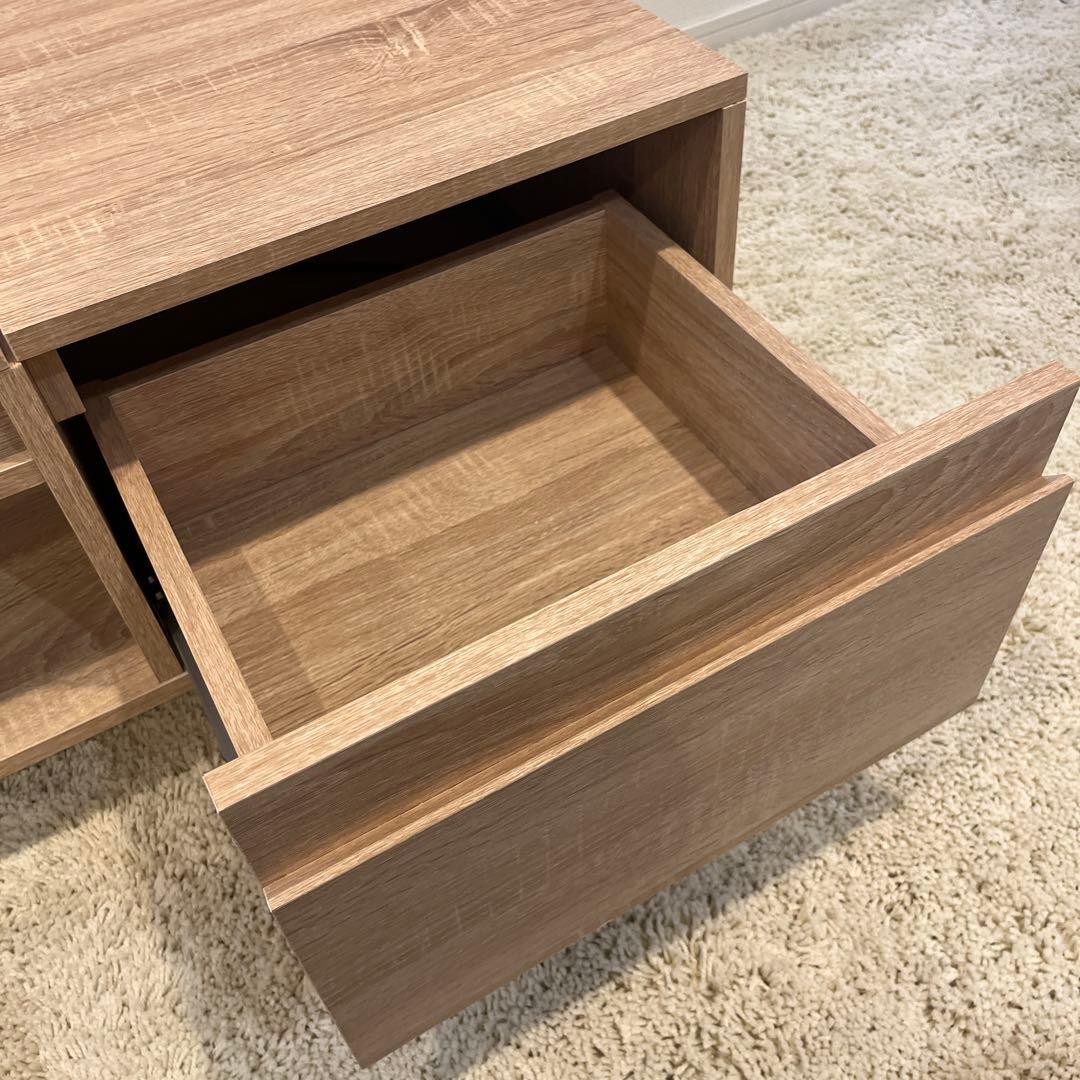 ロウヤ　木製ドレッサー 引き出し付き