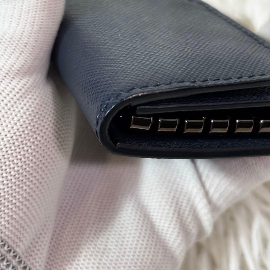 ほぼ未使用✨ PRADA プラダ キーケース サフィアーノ ネイビー