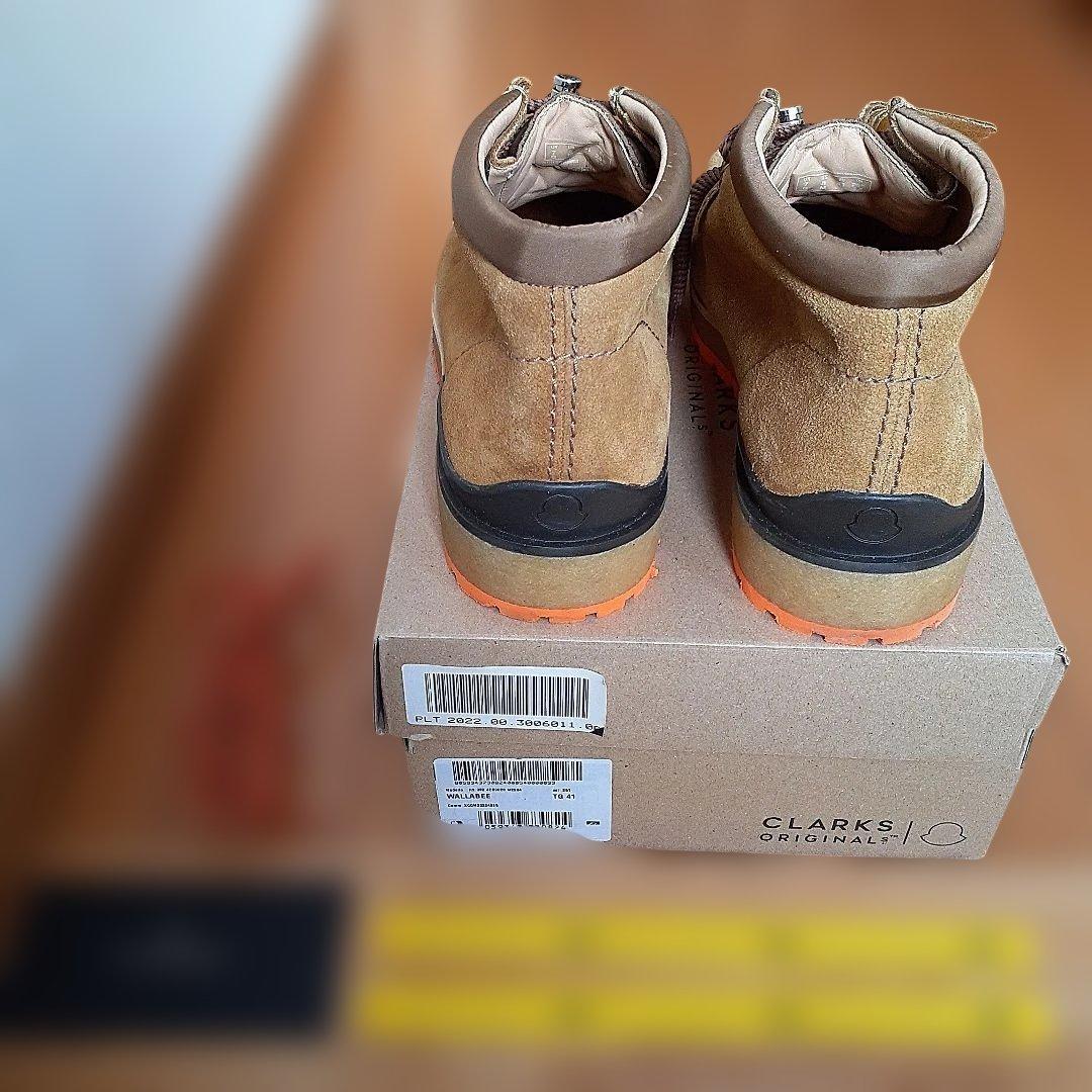 MONCLER×CLARKS モカシンブーツ ブラウン