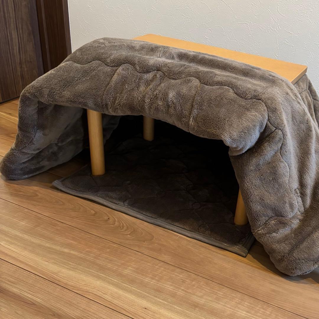 dinos ペット用こたつ ヒートループ素材 ブラウン 3点セット 電気不要