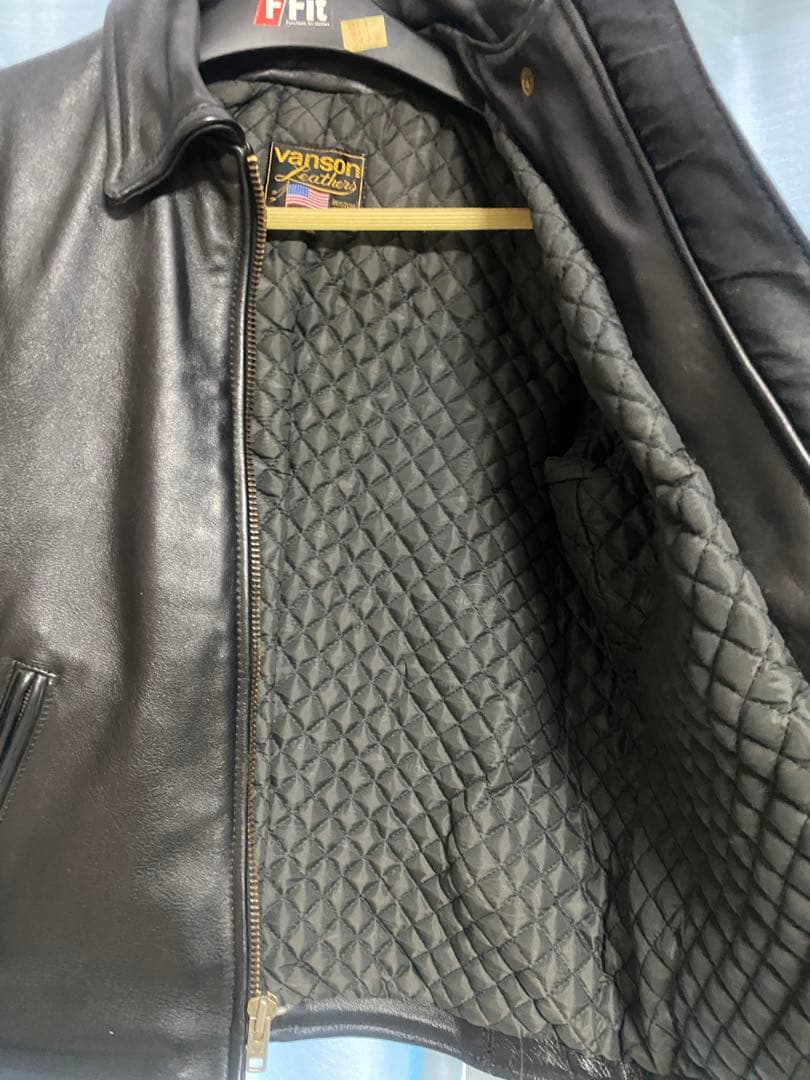 Vanson バンソン　シングル　ライダースジャケット36 いい感じの使用感