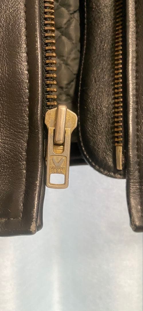 Vanson バンソン　シングル　ライダースジャケット36 いい感じの使用感