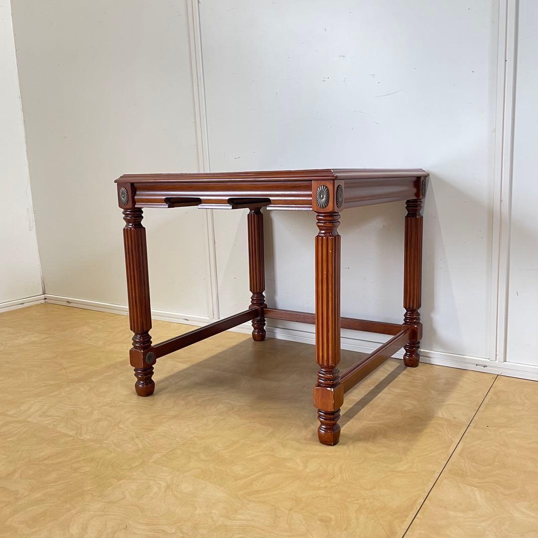 英国スタイル サイドテーブル コンソール 台 デスク 机 テーブル アンティーク