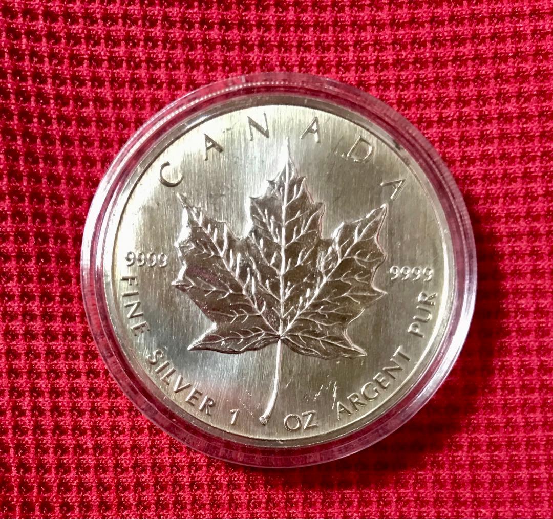 【希少！初年度発行】1988年　メイプルリーフ銀貨　1オンス　純銀