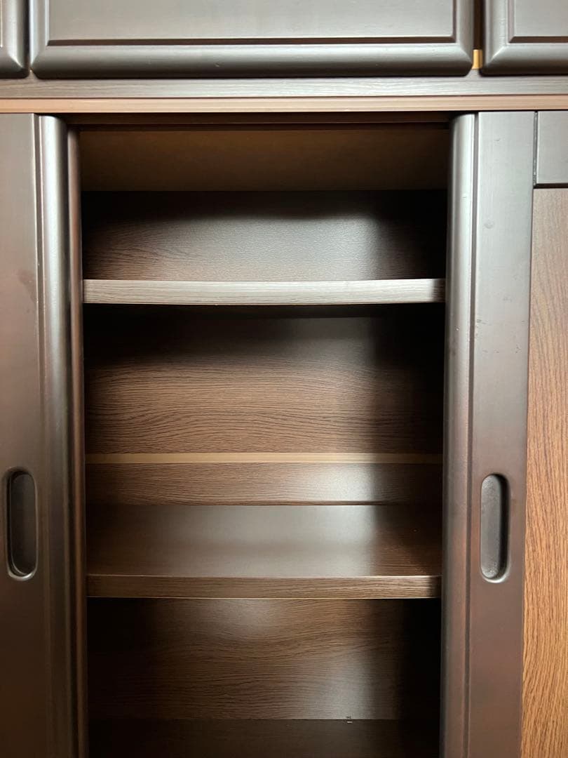 【たのメル便対応】カウンター下引き戸キャビネット カウンター下収納 取説あり