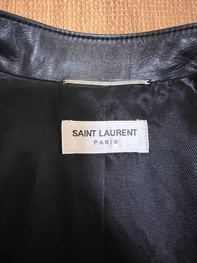 SAINT LAURENTサンローラン キースレーサー レザージャケット 54