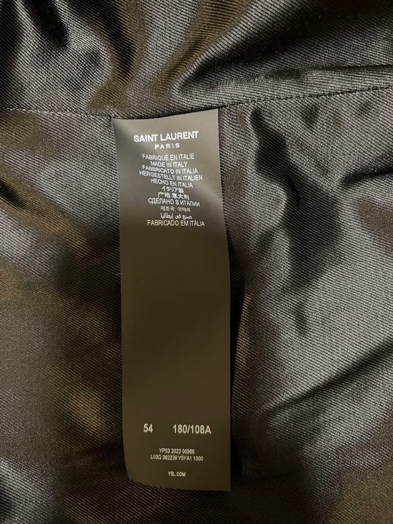 SAINT LAURENTサンローラン キースレーサー レザージャケット 54