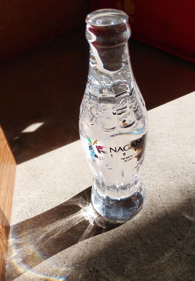 コカコーラ　1998年　長野オリンピック　記念ボトル　クリスタル　81/500