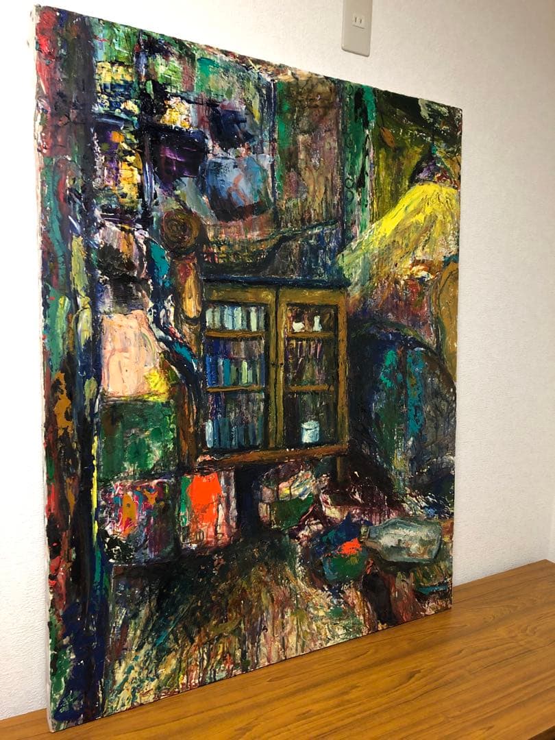 絵画　一点物　F50号油絵　micchan作