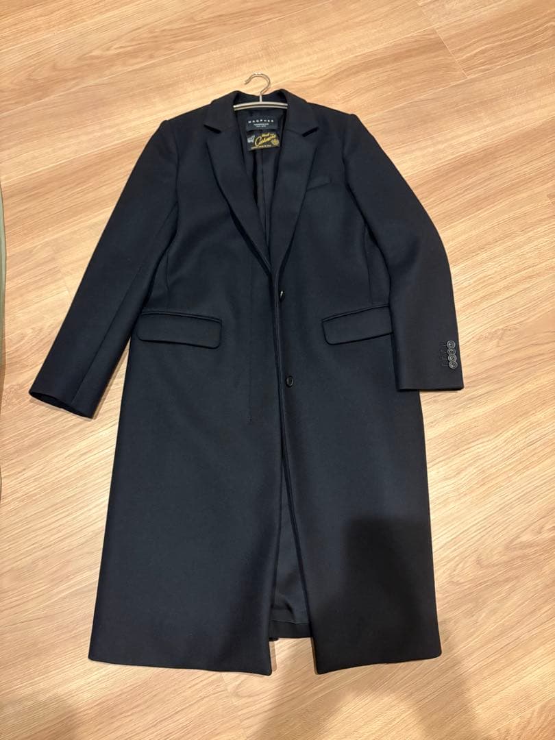 MACPHEE マカフィー　トゥモローランド　ネイビー　チェスターコート 36