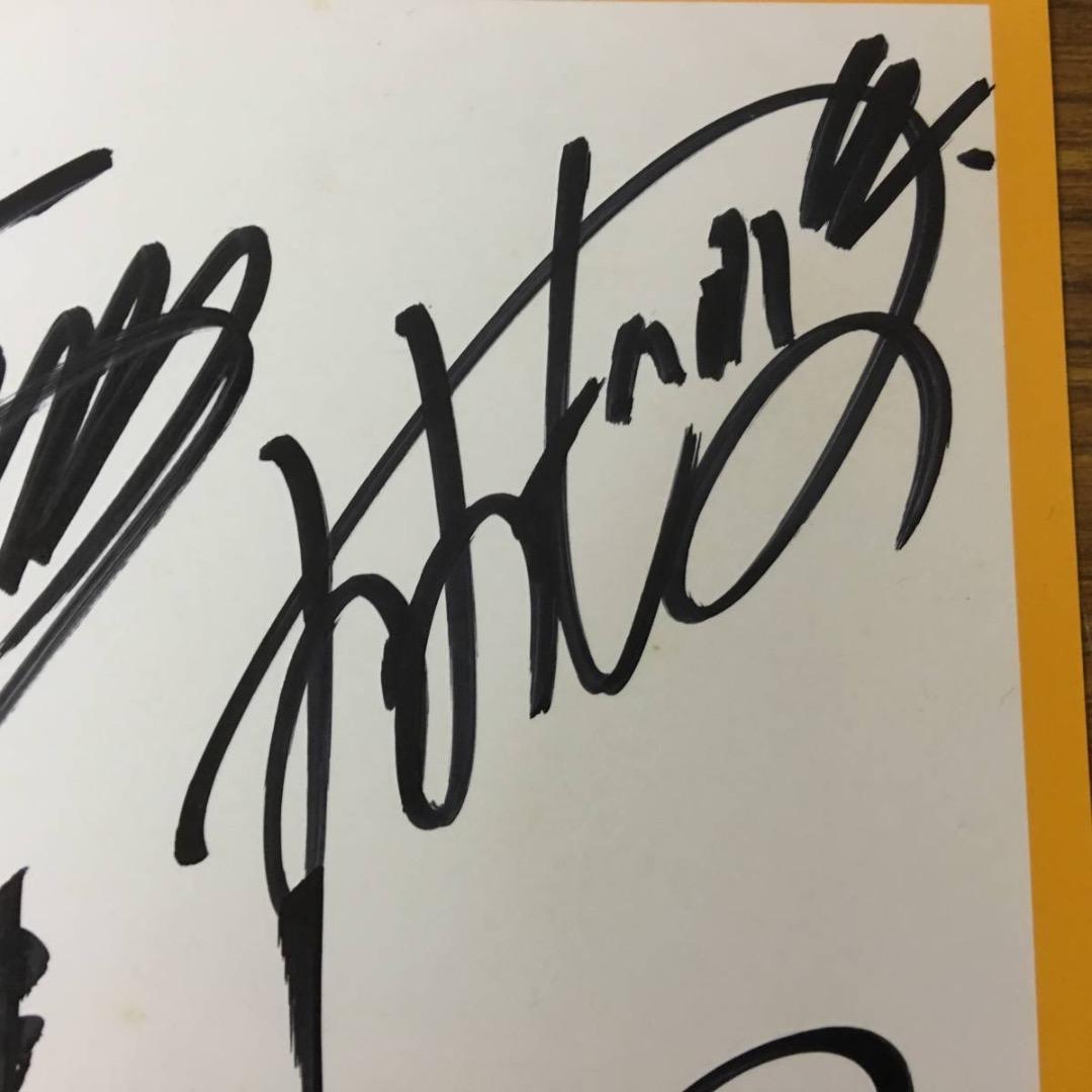 超激レア！！　サイン色紙 グループ　甲斐バンド　甲斐よしひろ ファンハウス