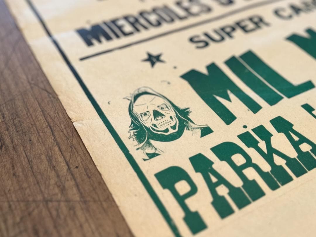 希少☆2003年／ルチャリブレ／メキシカンプロレス／ヴィンテージ／興行ポスター