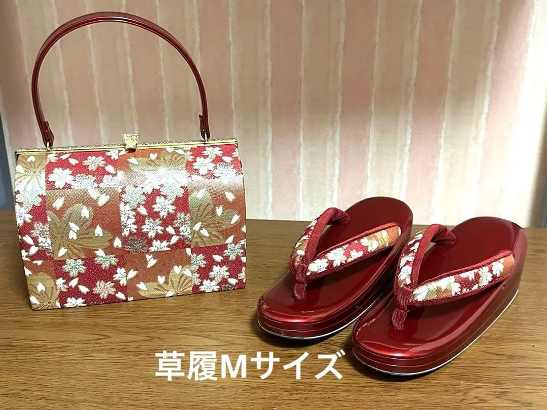 美品‼️成人式　訪問着　卒業式　草履バックセット　和装バックセット
