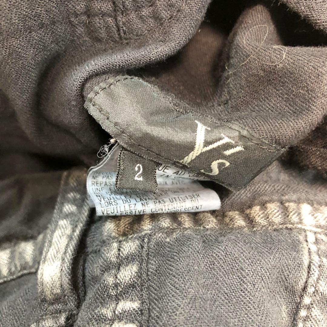 Y's ワイズ 製品染め サルエルワイドパンツ 墨黒