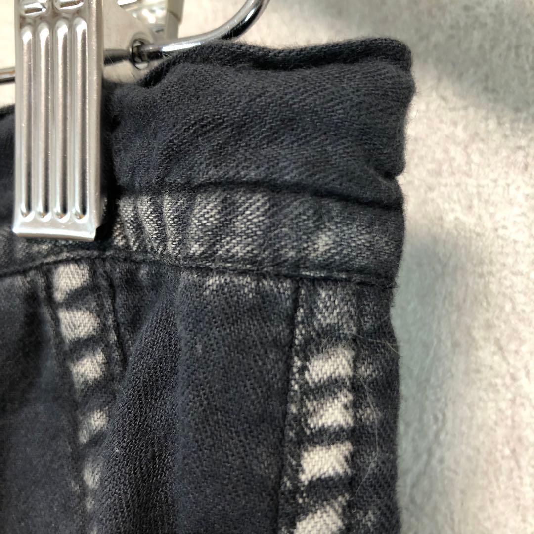 Y's ワイズ 製品染め サルエルワイドパンツ 墨黒