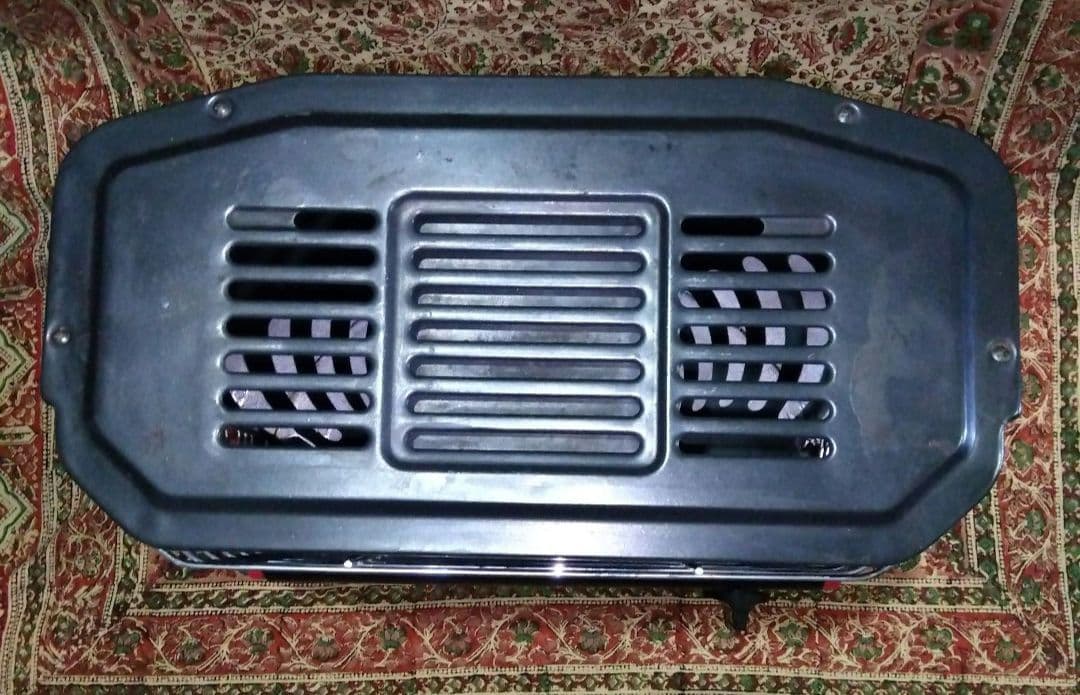 【昭和レトロ】希少♦NATIONAL S-3200 ストーブ 赤黒…ＬＰガス用