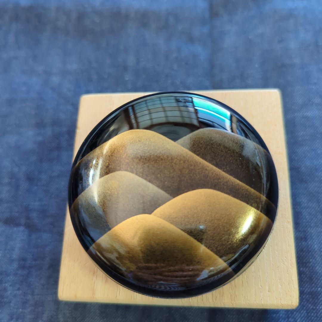 北浜宗貴 遠山蒔絵 波模様 漆塗り棗 木箱付き 新品