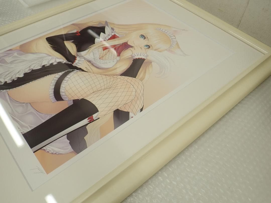 ㊳新品・保証書付 Tony　「亜麻色の尾の侍女」ミクスドメディア アールビバン