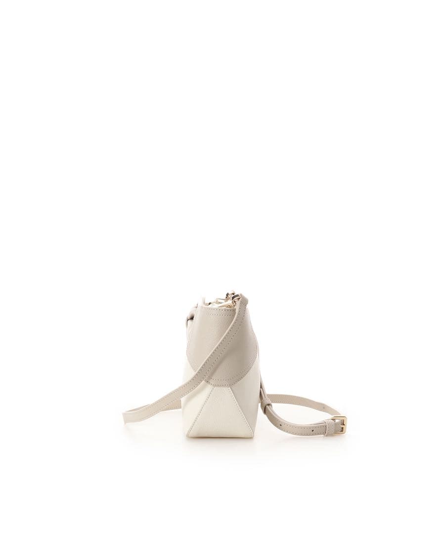 雪音　サマンサタバサ　バイカラーリボンモチーフ スプリットレザーショルダー