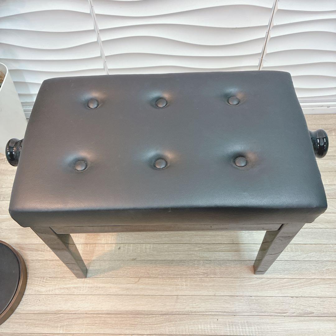 ◇ピアノ椅子◇ピアノスツール◇高さ調節可能◇