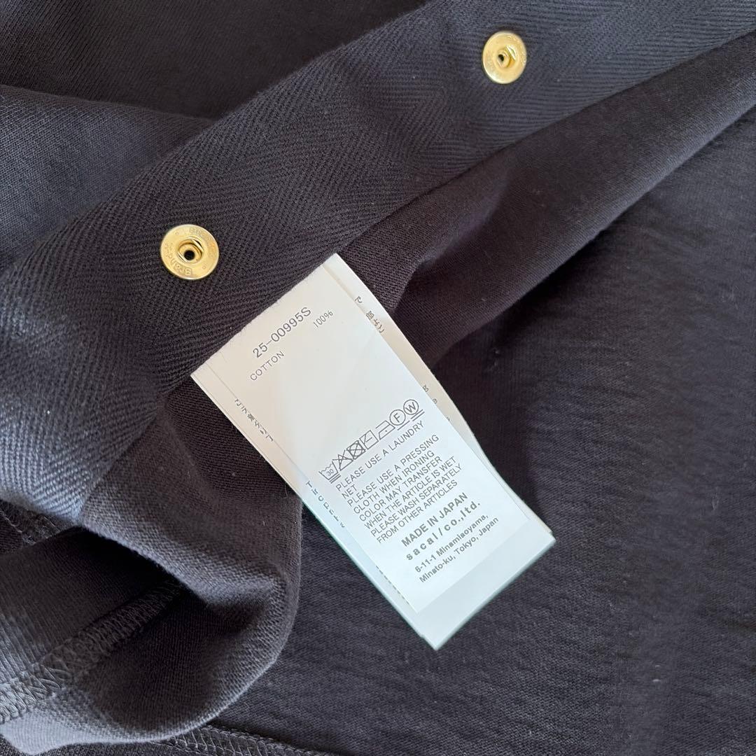 sacai Carhartt Cotton Jersey Tシャツ　ブラック