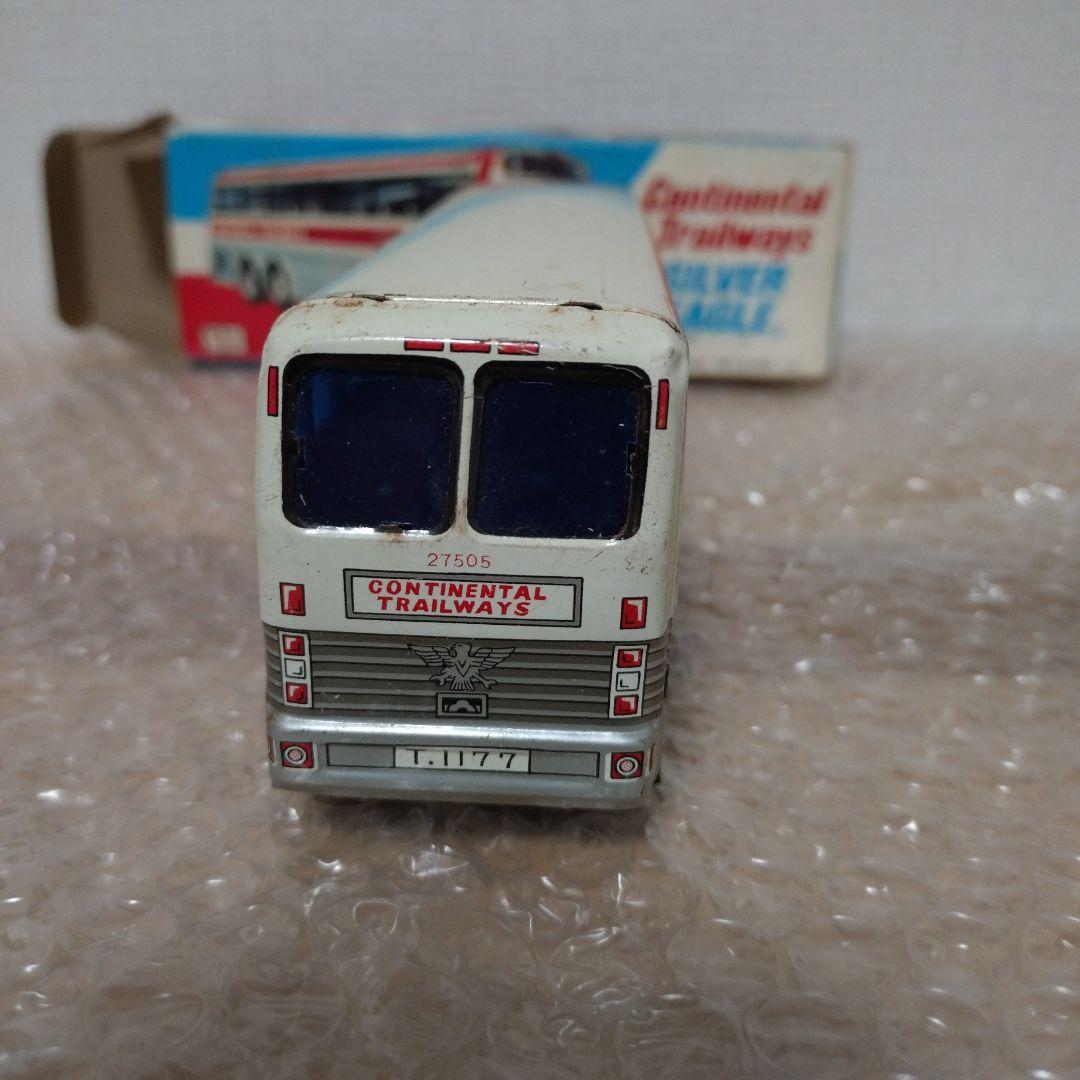 ブリキ　CONTINENTAL TRAILWAYS バスモデル