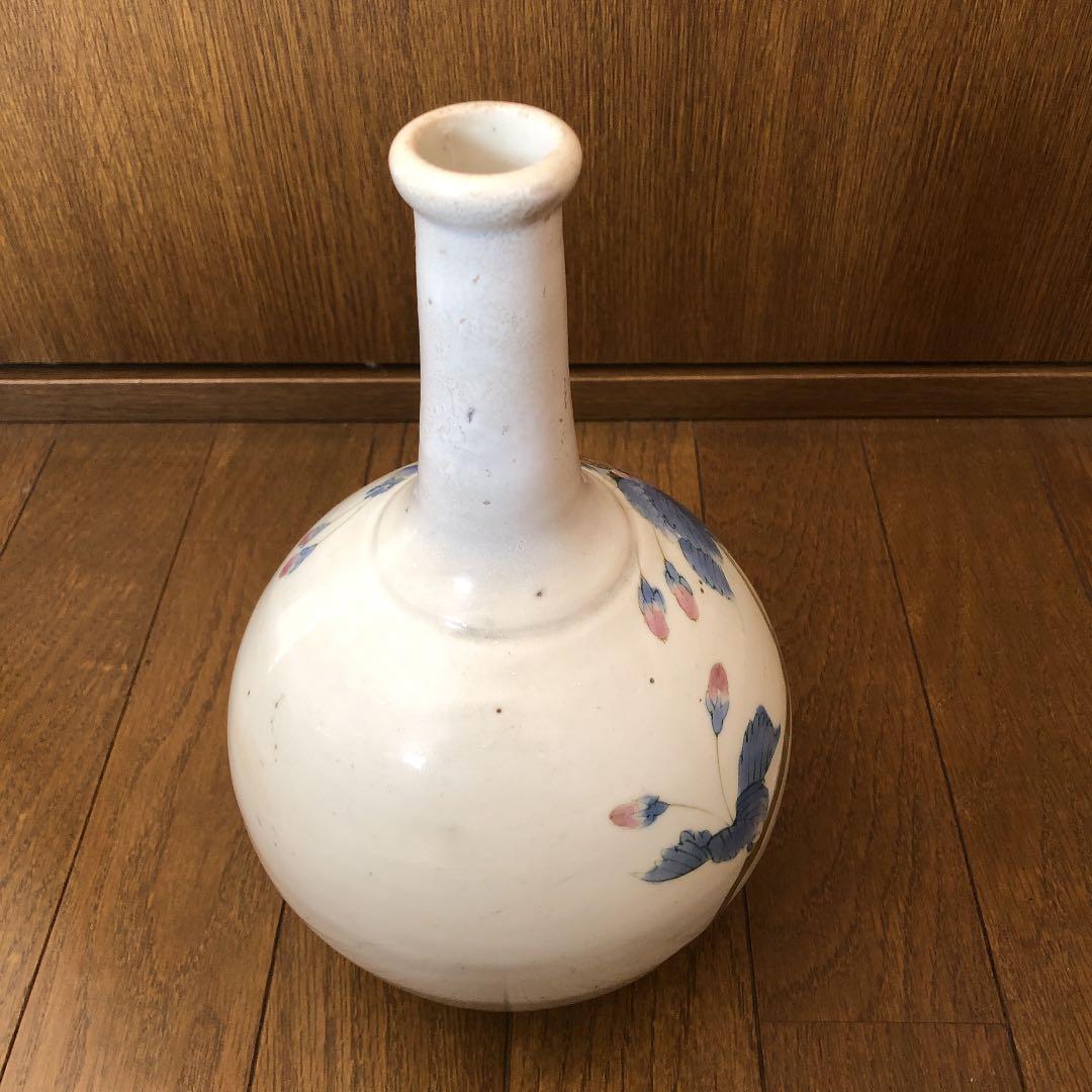 花図徳利（木箱付）・骨董・アンティーク・古伊万里