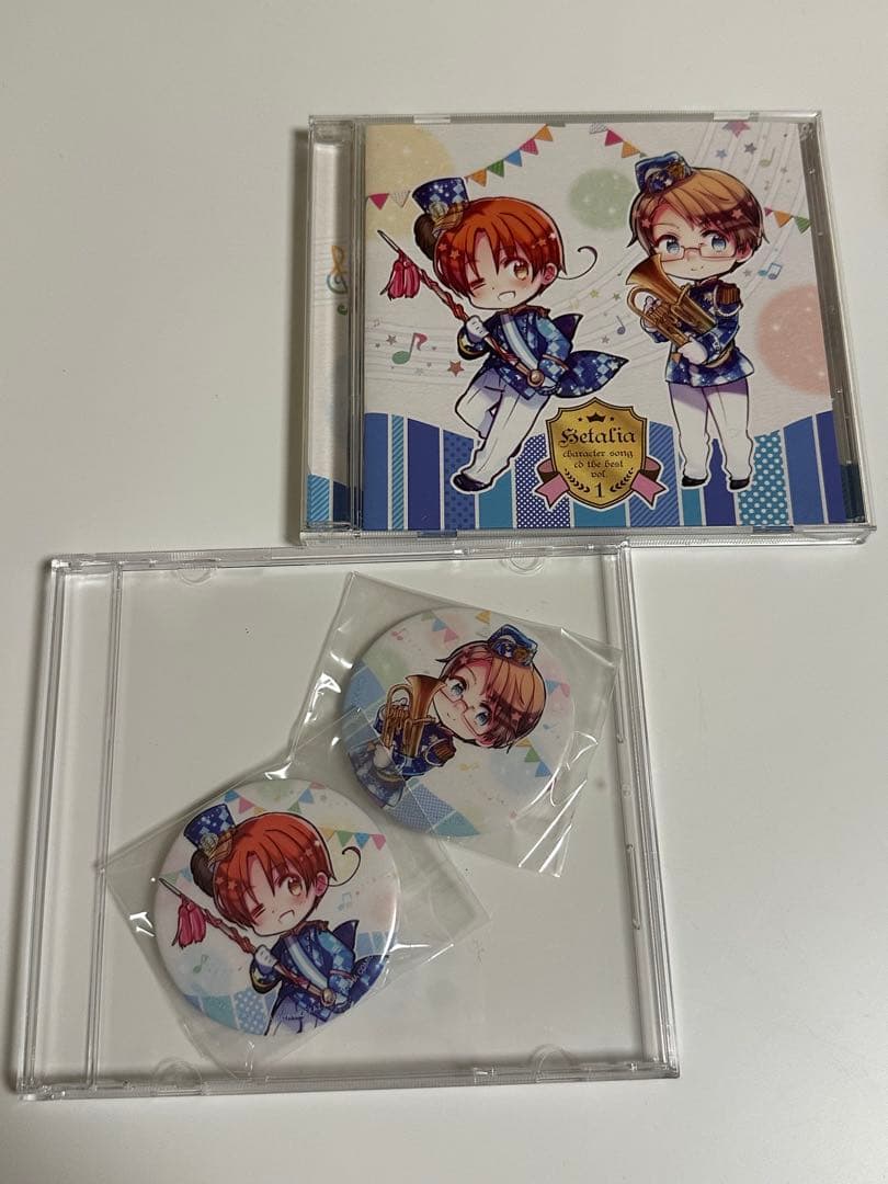 ヘタリアキャラクターソングCD The BEST Vol.1 缶バッチ付き