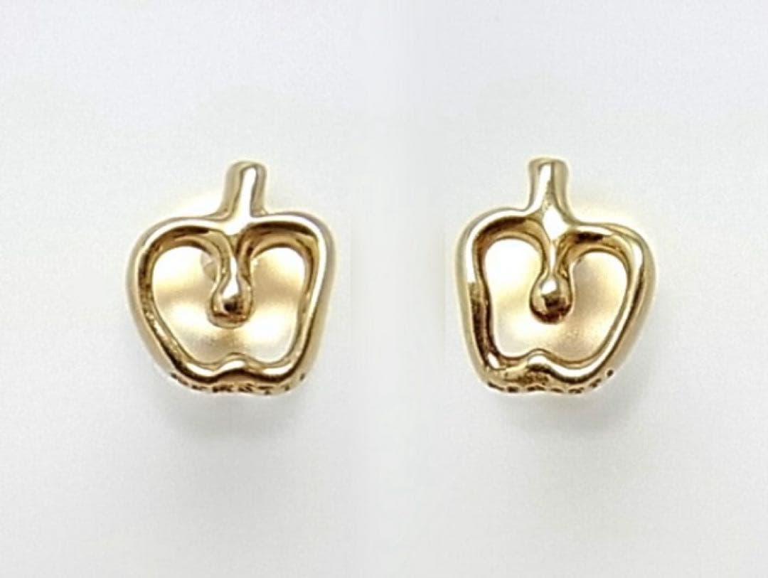 ピ*)様 ティファニー　りんごピアス　K18 廃盤品