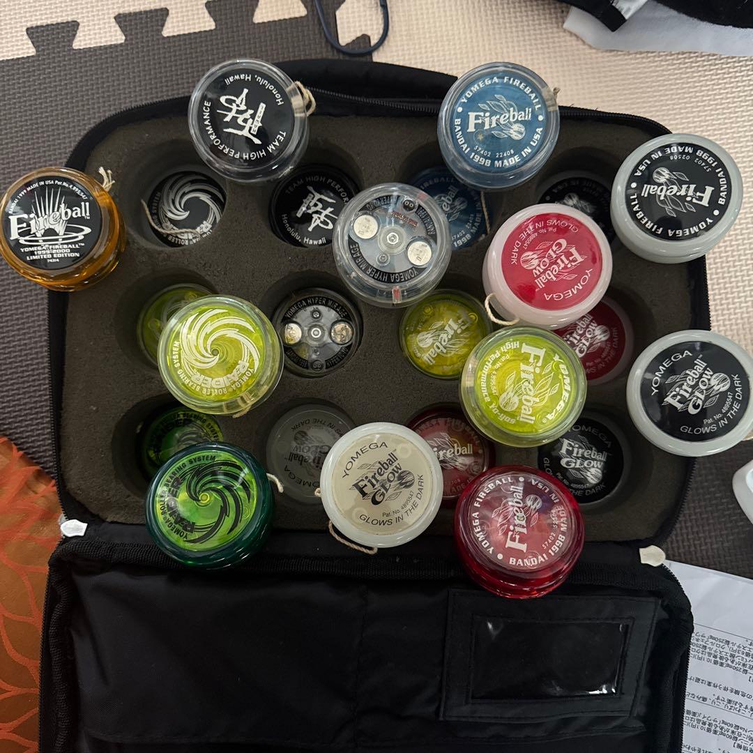 ヨメガハイパーヨーヨー26個セットメンテグリスケース付き世界大会モデル多数。